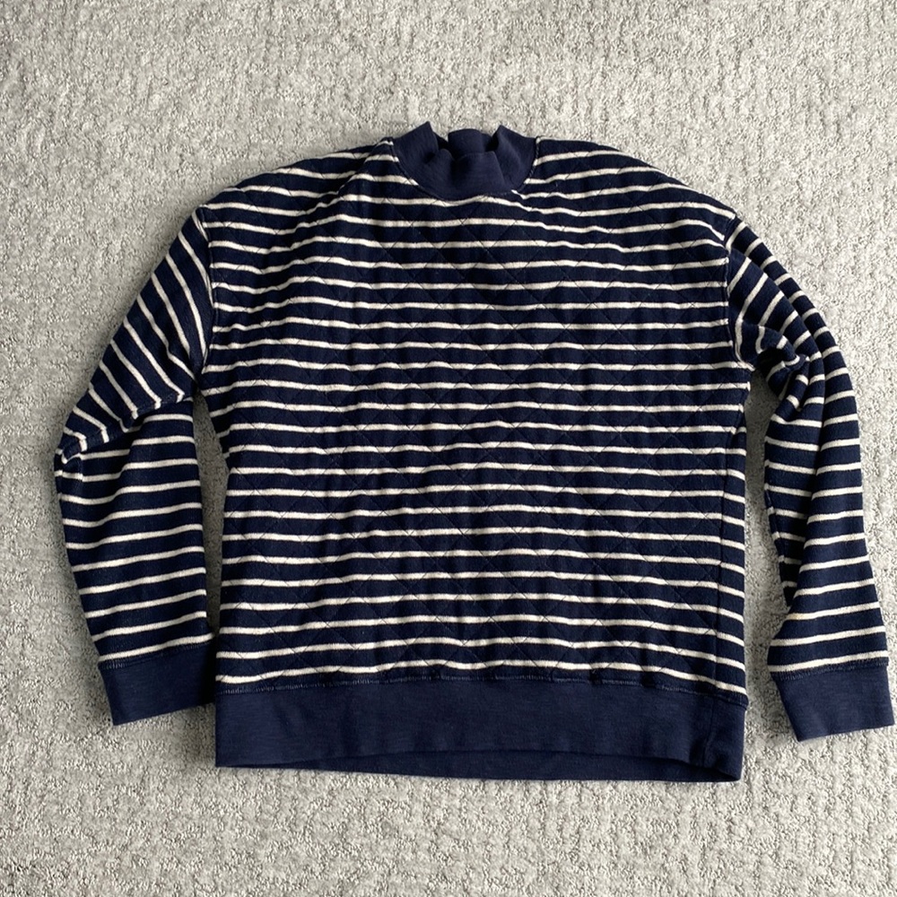 Madewell Quilted Pullover, Medium